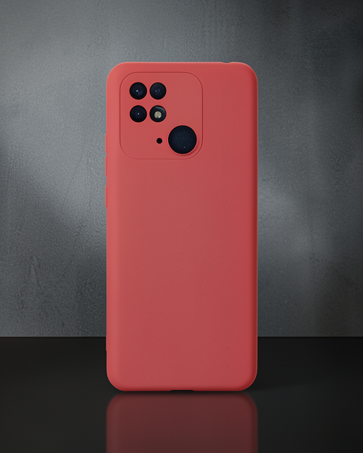 Xiaomi Redmi 10c Kılıf Nano İçi Kadife Silikon - Pudra