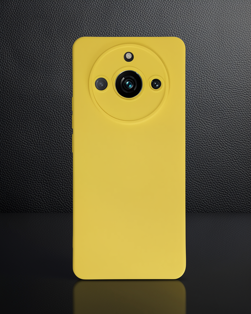 Realme 11 Pro Kılıf Nano İçi Kadife Silikon - Sarı