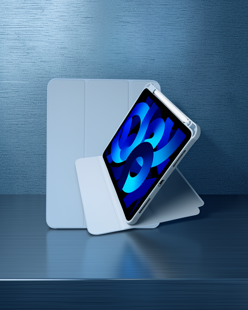 Apple İpad Pro 11 (2021) Kılıf Ling 360 Kalemlikli Tablet Kılıf - Mavi