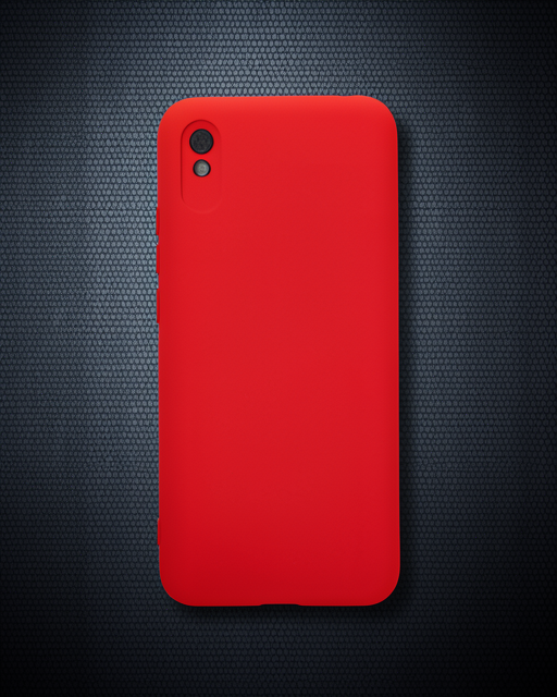 Xiaomi Redmi 9a Kılıf Nano İçi Kadife Silikon - Kırmızı