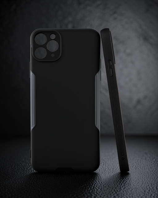Apple İphone 11 Pro Kılıf Platin Silikon - Siyah