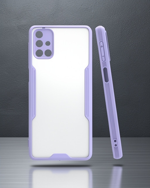 Samsung Galaxy M31s Kılıf Platin Silikon - Lila