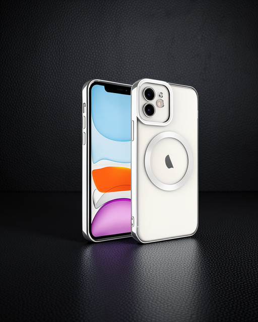 Apple İphone 12 Kılıf Kross Magneticsafe Kapak - Gümüş