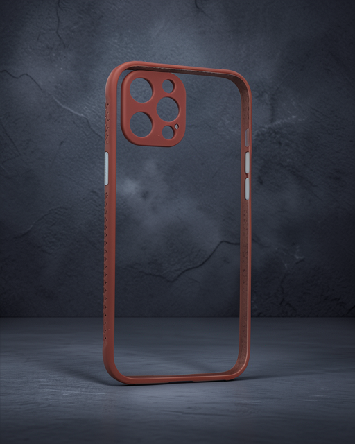 Apple İphone 12 Pro Kılıf Miami Şeffaf Silikon - Fuşya