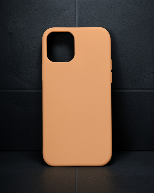 Apple İphone 12 Mini Kılıf Nano İçi Kadife Silikon - Turuncu