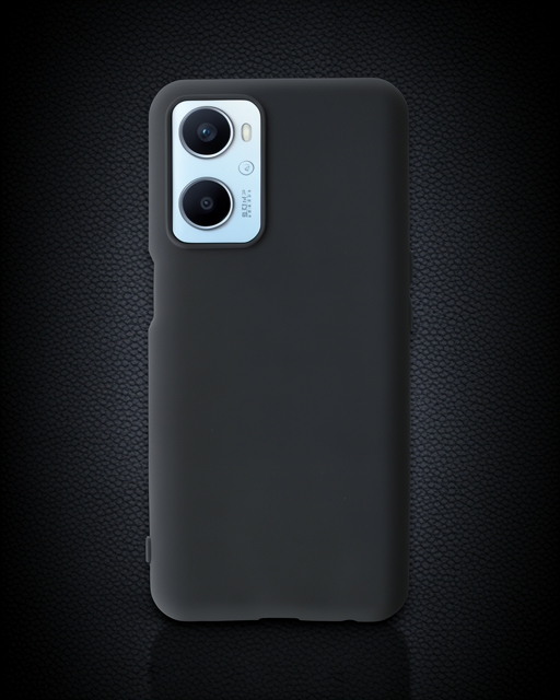 Oppo A96 Kılıf First Silikon - Siyah