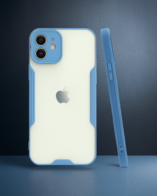 Apple İphone 12 Kılıf Platin Silikon - Mavi