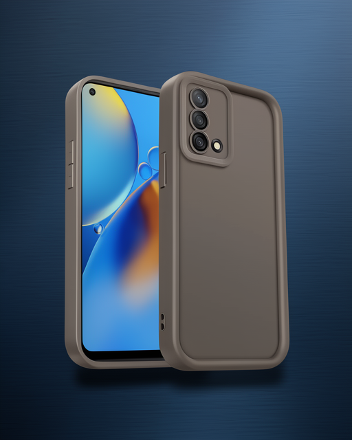 Oppo A74 4g Kılıf Viera Silikon - Kahverengi