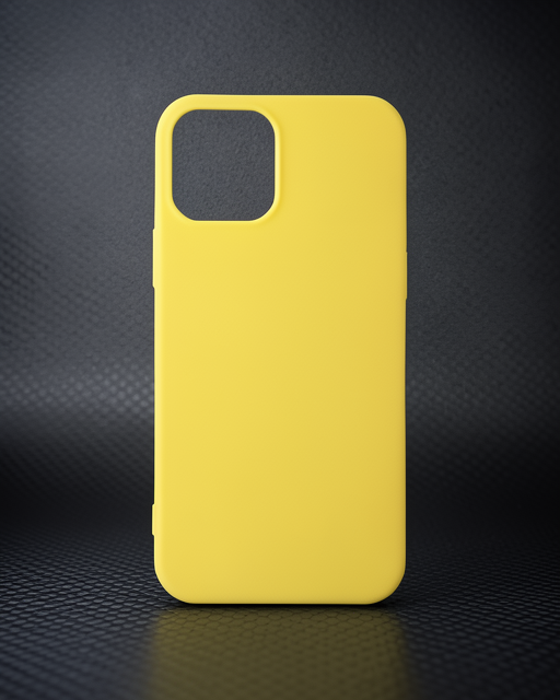 Apple İphone 12 Mini Kılıf First Silikon - Sarı