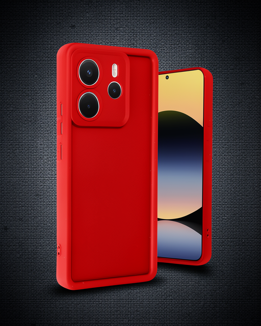 Xiaomi Redmi Note 14 4g Kılıf Viera Silikon - Kırmızı