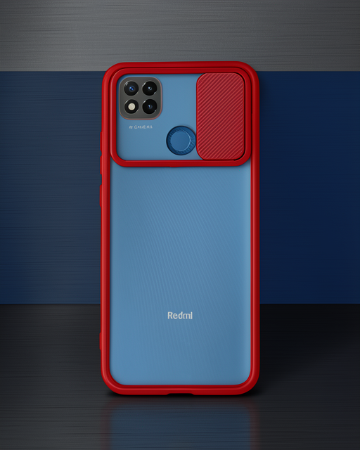 Xiaomi Redmi 9c Kılıf Palm Buzlu Kamera Sürgülü Silikon - Lila