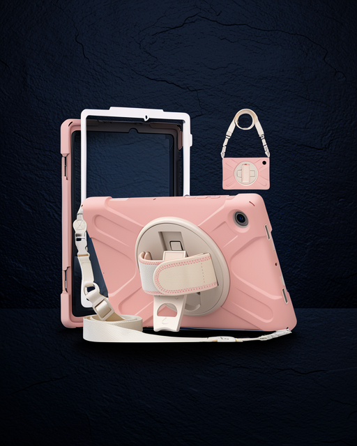Samsung Galaxy X200 Tab A8 10.5 Kılıf Amazing Tablet Kapak - Pembe