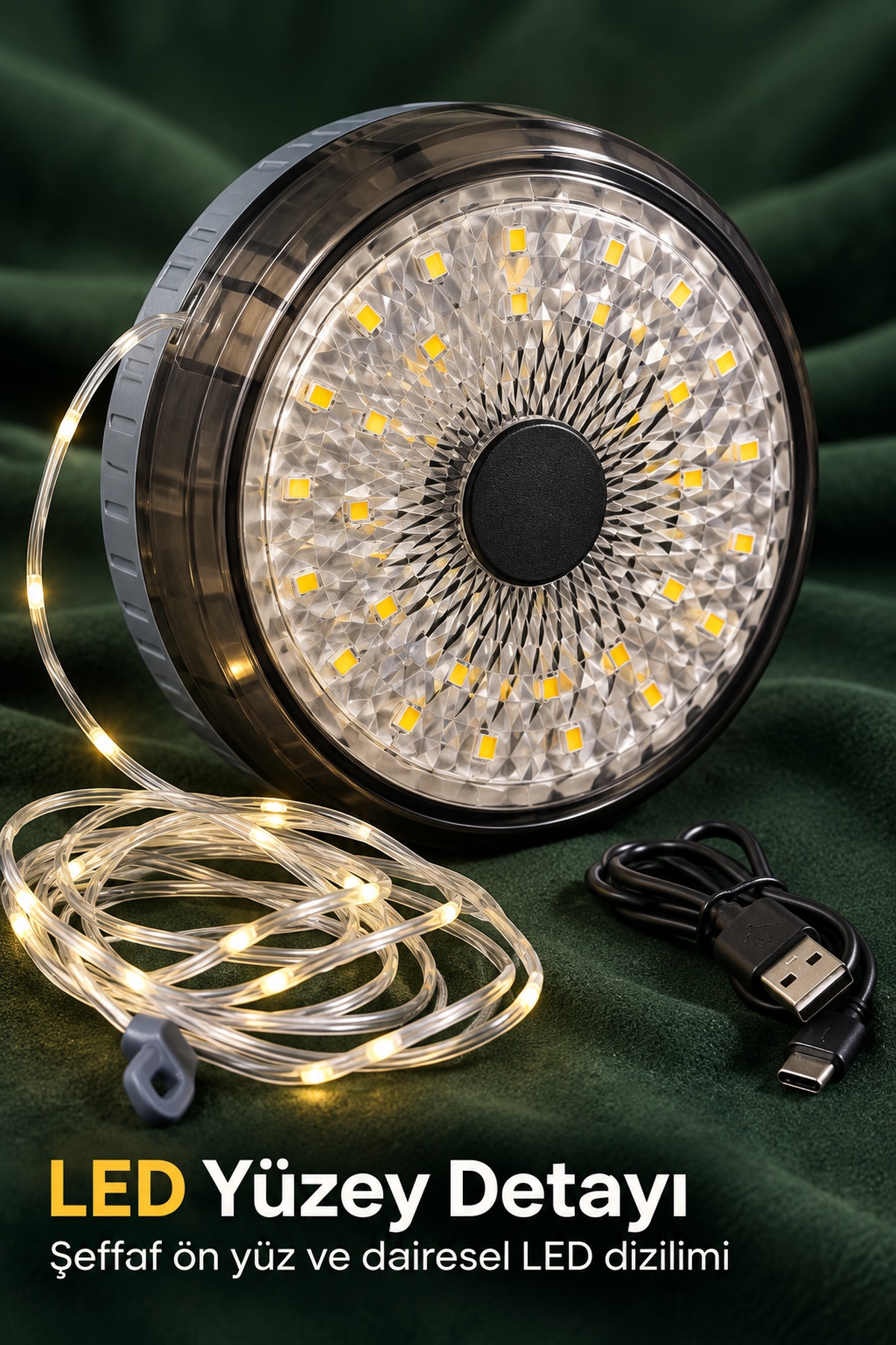 Şarjlı Kamp Lambası ve Çok Modlu LED Şerit Işık