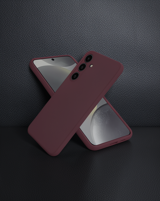 Samsung Galaxy A56 Kılıf First Silikon - Mürdüm