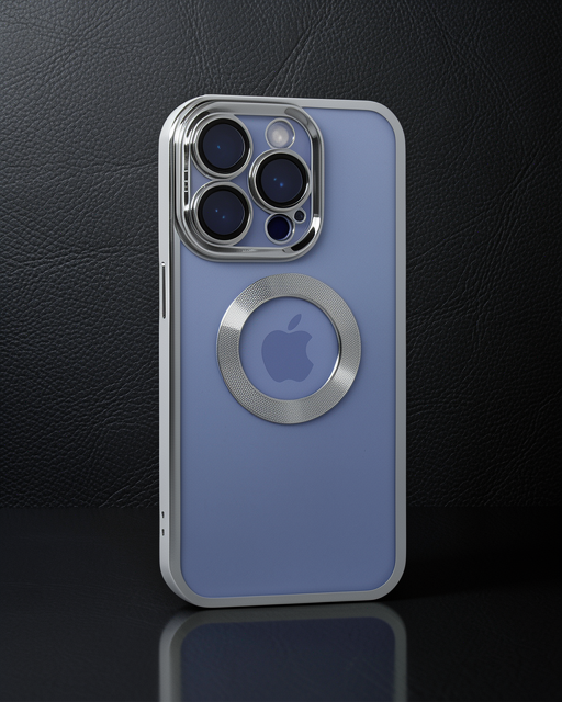 Apple İphone 15 Pro Max Kılıf Slot Silikon - Gümüş