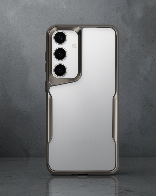 Samsung Galaxy S24 Kılıf Boyi Silikon Kapak - Titan Gri