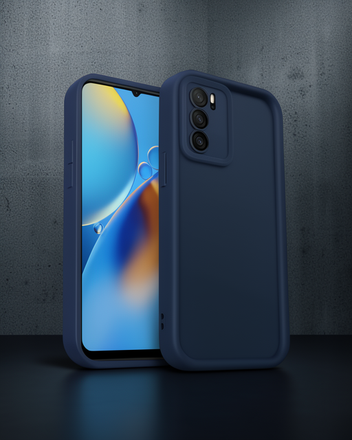 Oppo A16 Kılıf Viera Silikon - Lacivert
