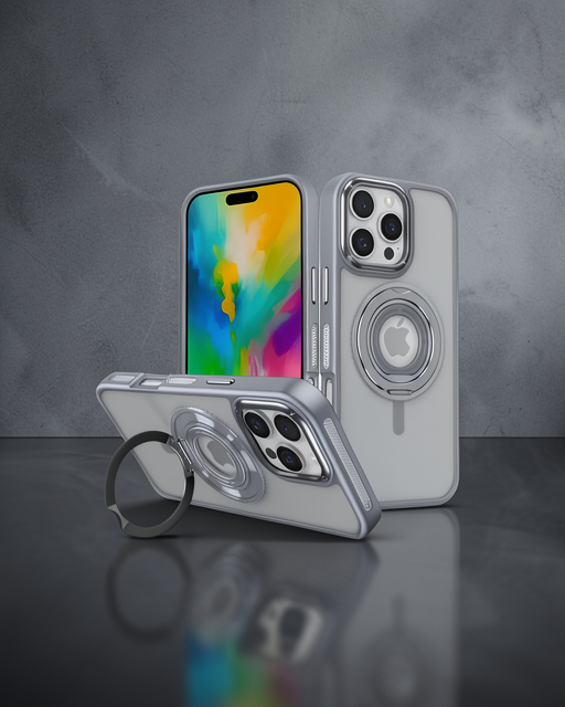 Joko Apple İphone 16 Pro Banza Magsafe Standlı Kapak - Titan Gri