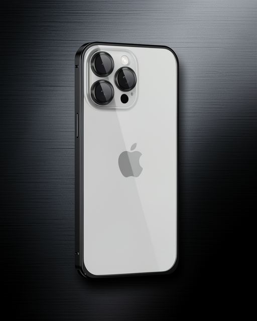 Joko Apple İphone 15 Pro Max Metal Bumper Mat Kapak - Siyah