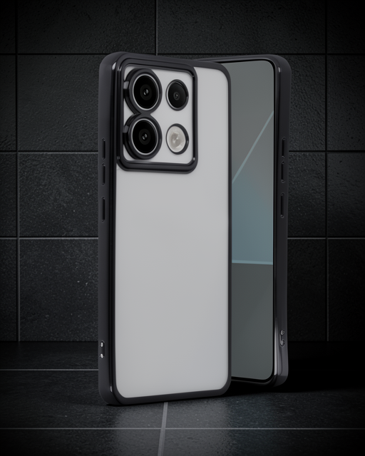 Xiaomi Poco X6 Kılıf Razer Lensli Silikon - Siyah