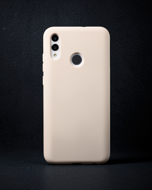 Huawei P Smart 2019 Kılıf Nano İçi Kadife Silikon - Pudra