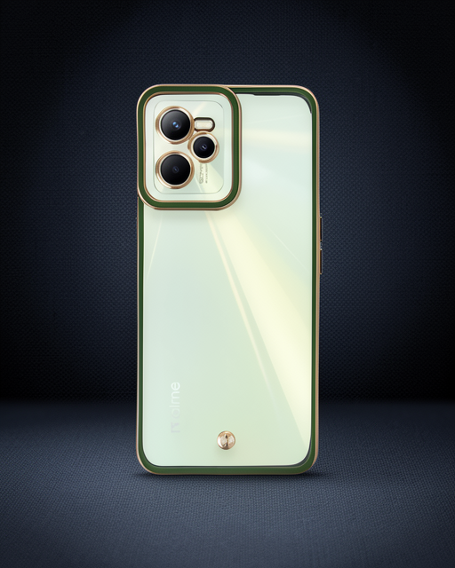 Realme C35 Kılıf Liva Lens Silikon - Yeşil