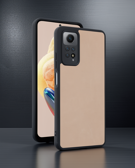 Xiaomi Redmi Note 12 Pro 4g Kılıf Aras Deri Kapak - Pudra