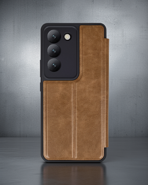 Vivo V30 Lite 4g Kılıf Flip Cover - Taba