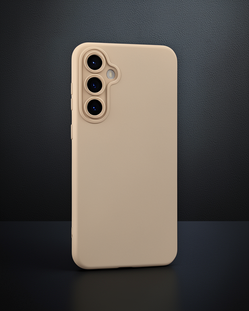 Samsung Galaxy S24 Kılıf Nano İçi Kadife Silikon - Pudra