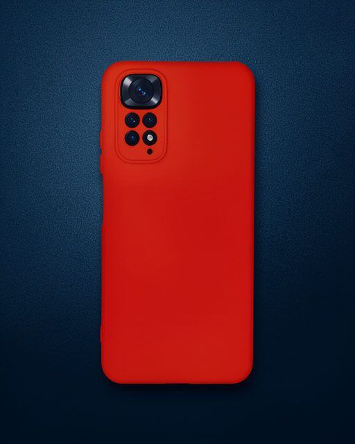 Xiaomi Redmi Note 11 Kılıf Nano İçi Kadife Silikon - Kırmızı