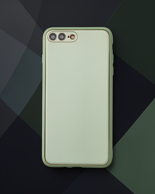 Apple İphone 7 Plus Kılıf Coco Deri Silikon Kapak - Açık Yeşil