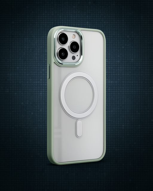 Apple İphone 15 Pro Kılıf Room Magneticsafe Silikon - Su Yeşili