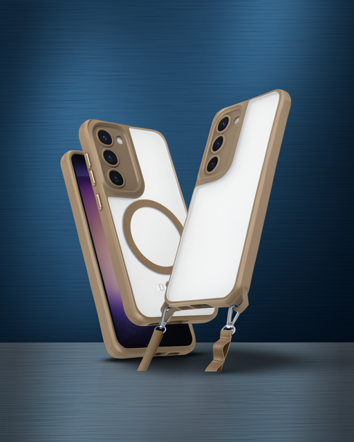 Samsung Galaxy S23 Kılıf Enka Magsafe Silikon Kılıf - Desert