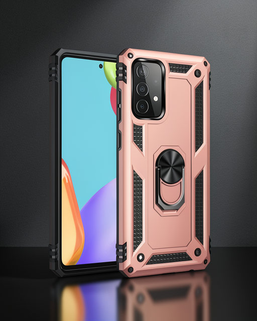 Samsung Galaxy A23 4g Kılıf Sofya Yüzüklü Silikon Kapak - Rose