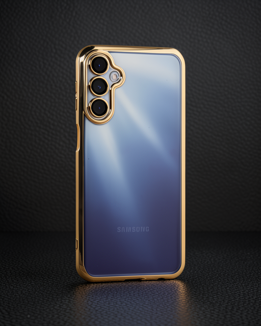 Samsung Galaxy A35 5g Kılıf Razer Lensli Silikon - Gold
