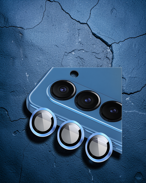 Samsung Galaxy Z Fold 5 Valdez Metal Kamera Lens - Mavi