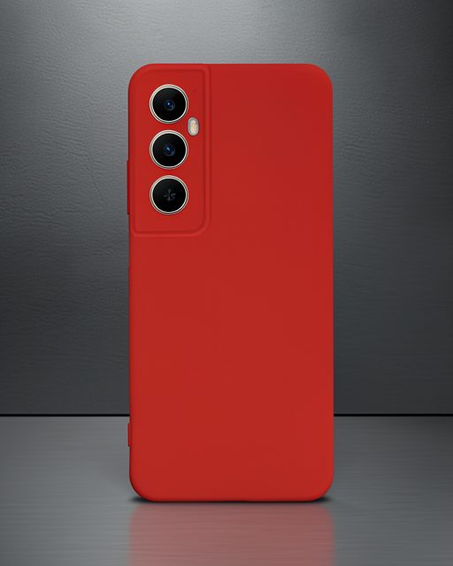 Realme C65 Kılıf First Silikon - Kırmızı