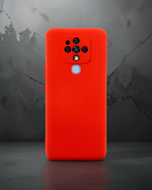 Tecno Camon 16 Kılıf Nano İçi Kadife Silikon - Kırmızı