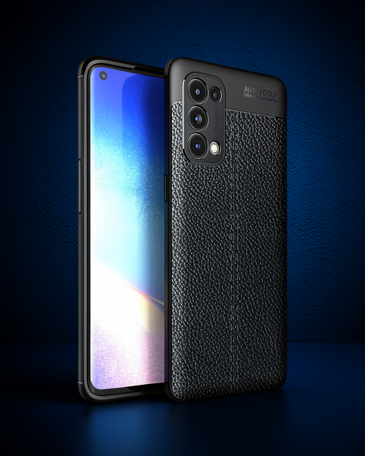 Oppo Reno 5 Pro Kılıf Auto Focus Kapak - Siyah