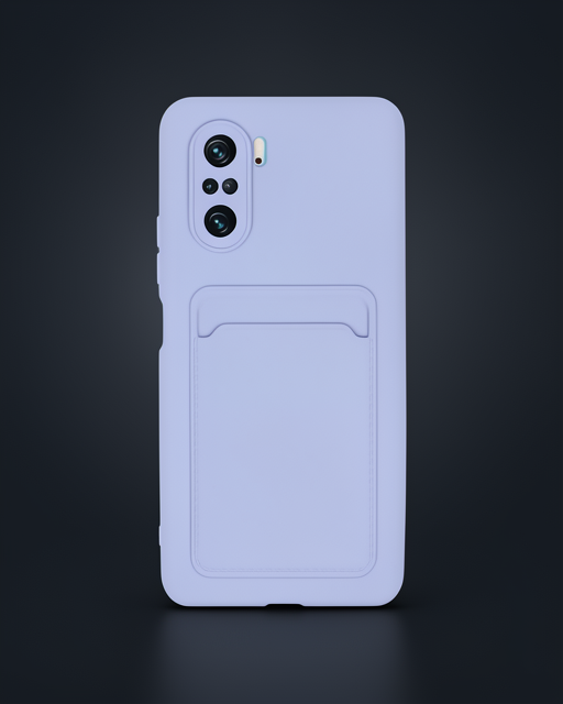 Xiaomi Mi 11i Kılıf Kelvin Kartvizitli Silikon - Lila