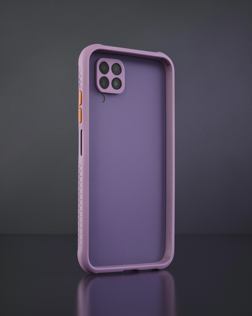 Huawei P40 Lite Kılıf Miami Şeffaf Silikon - Açık Mor