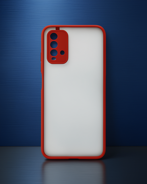 Xiaomi Redmi 9t Kılıf Montreal Silikon Kapak - Kırmızı