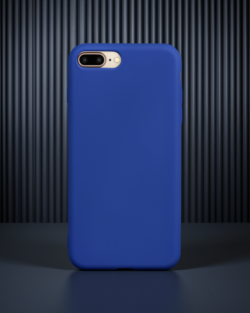 Apple İphone 7 Plus Kılıf Nano İçi Kadife Silikon - Lacivert