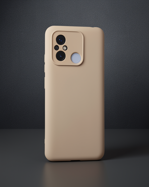 Xiaomi Redmi 12c Kılıf Nano İçi Kadife Silikon - Pudra