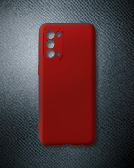 Oppo Reno 5 Kılıf First Silikon - Bordo
