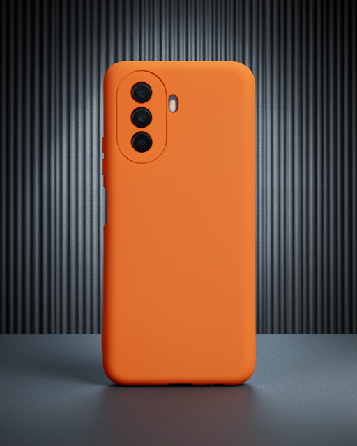 Huawei Nova Y70 Kılıf Nano İçi Kadife Silikon - Turuncu