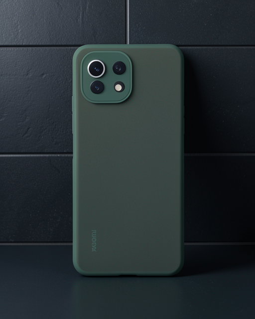Xiaomi Mi 11 Lite Kılıf Montreal Silikon Kapak - Yeşil