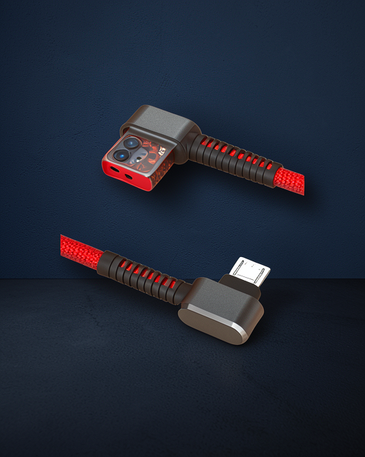 S73 Micro Usb Kablo 1m 2.1a - Kırmızı