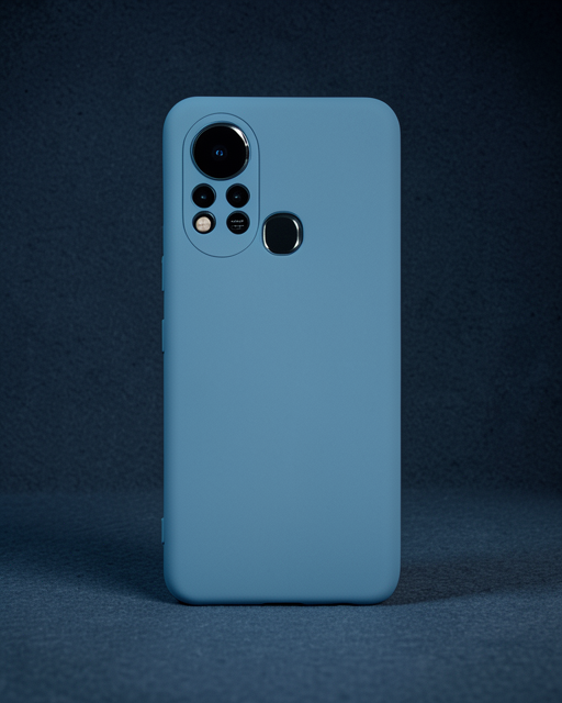 İnfinix Hot 11s Kılıf Nano İçi Kadife Silikon - Mavi