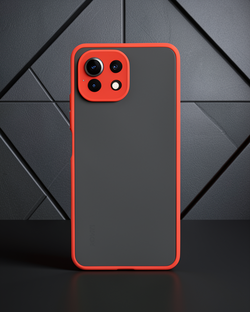 Xiaomi Mi 11 Lite Kılıf Montreal Silikon Kapak - Kırmızı
